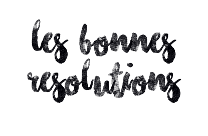 Les bonnes résolutions